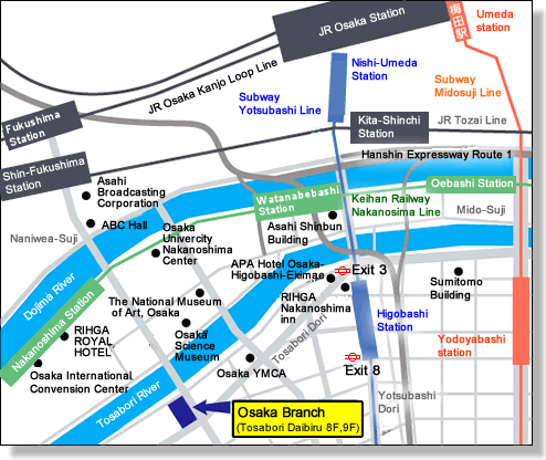 Osaka Branch MAP